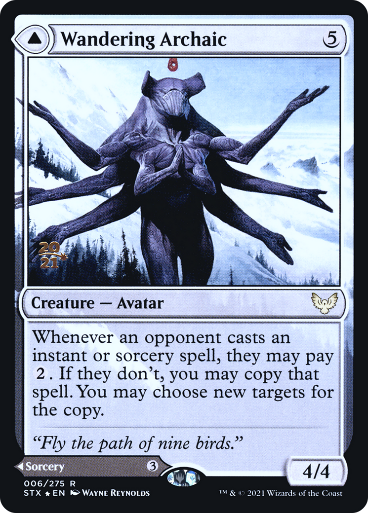 Wandering Archaic // Explore the Vastlands (PRE-06S) - rare - Foil