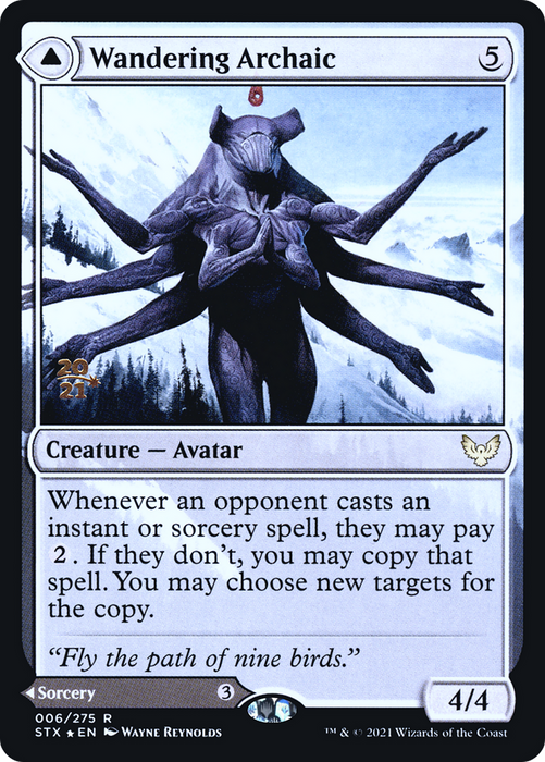 Wandering Archaic // Explore the Vastlands (PRE-06S) - rare - Foil