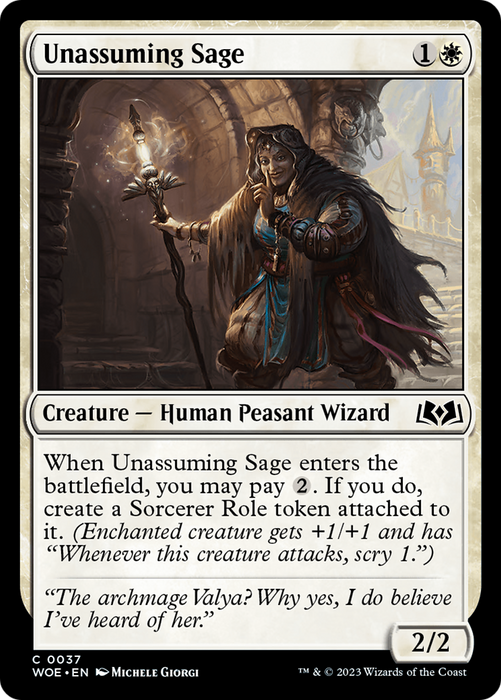 Unassuming Sage (WOE-037) - common - Foil