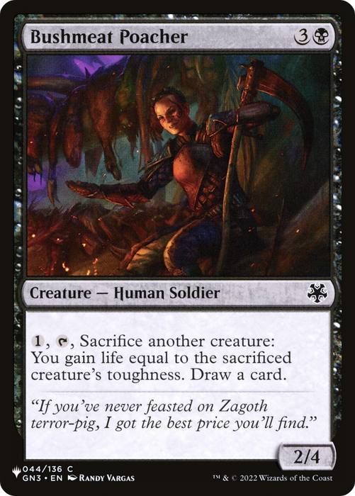 Bushmeat Poacher (LIST-GN3-44) - common