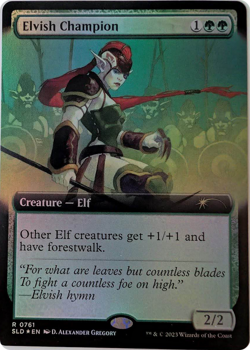 Elvish Champion (SLD-761) - rare: (Extended Art) - Foil