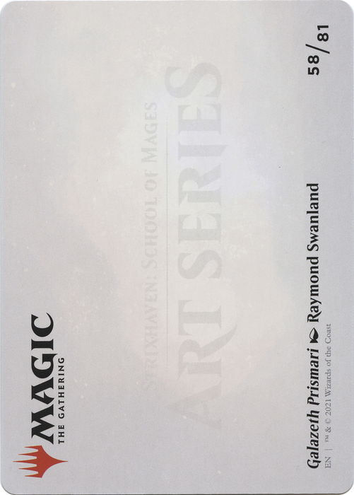 Galazeth Prismari // Galazeth Prismari (ASTX-058) - common (Borderless) - Foil