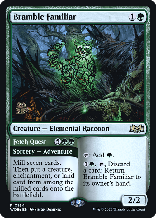 Bramble Familiar // Fetch Quest (PRE-164S) - rare - Foil