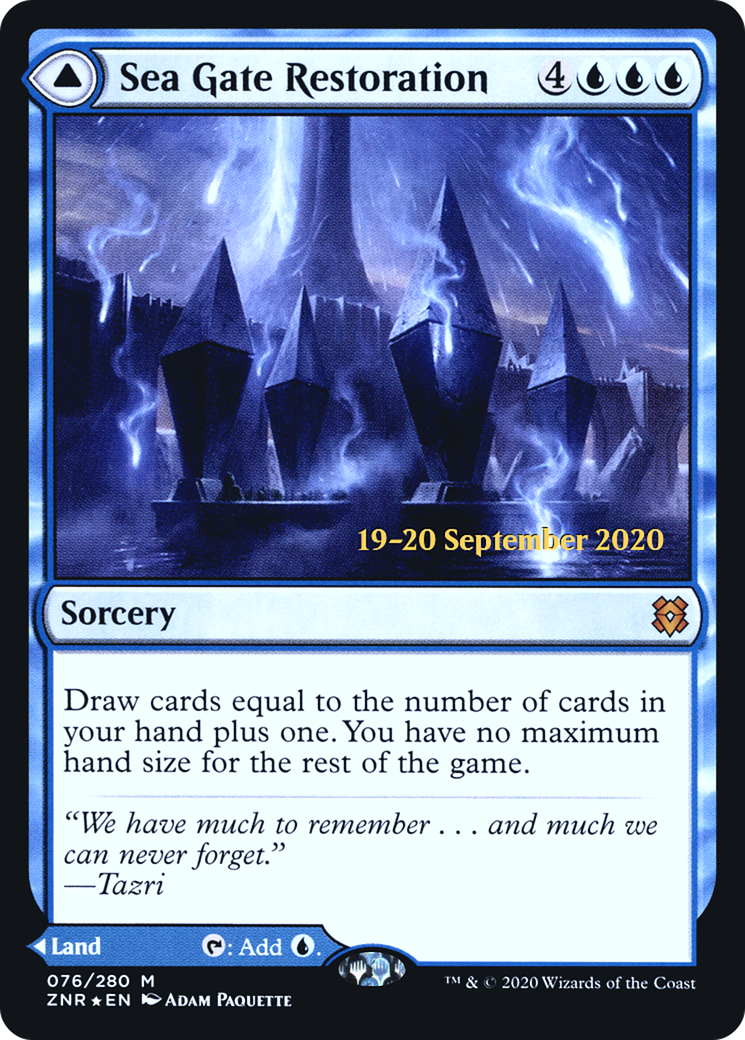 Sea Gate Restoration // Sea Gate, Reborn (PRE-76S) - mythic - Foil