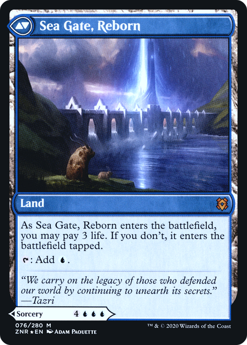 Sea Gate Restoration // Sea Gate, Reborn (PRE-76S) - mythic - Foil