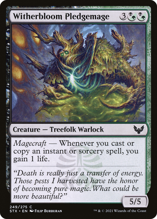 Witherbloom Pledgemage (STX-249) - common - Foil