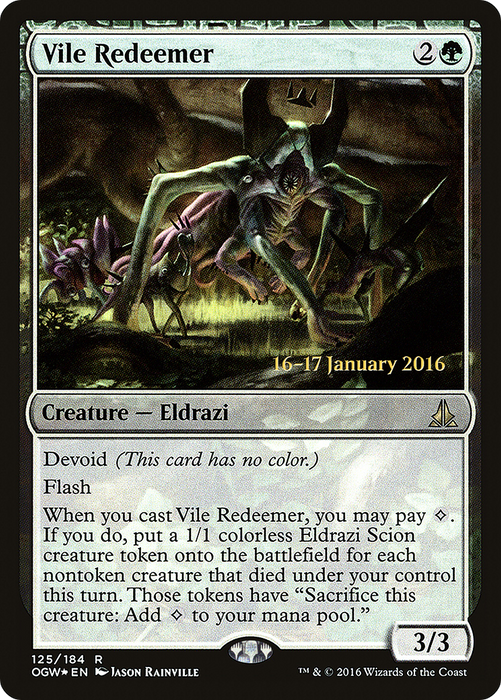 Vile Redeemer (PRE-125S) - rare: (devoid) - Foil