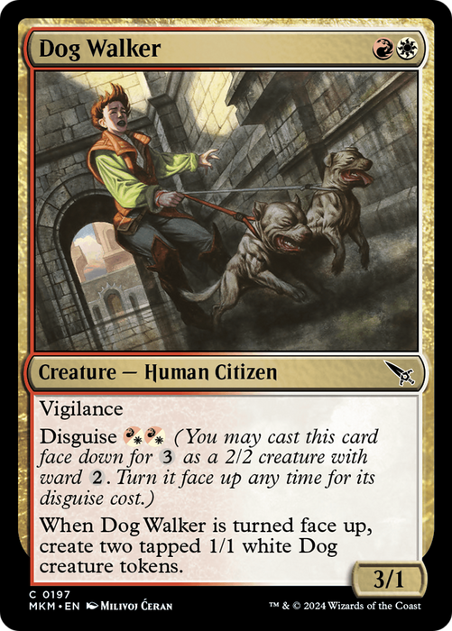 Dog Walker (MKM-197) - common - Foil