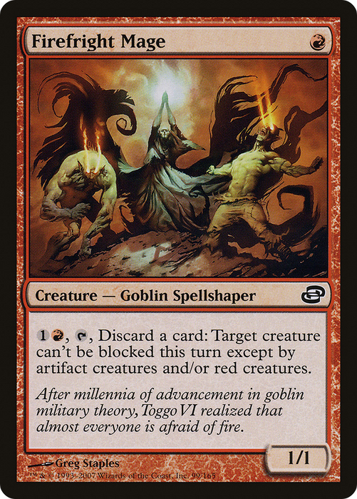 Firefright Mage (PLC-099) - common - Foil