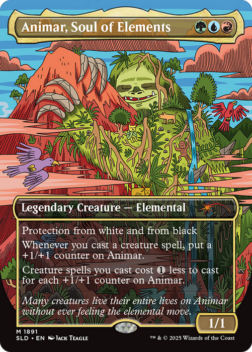 Animar, Soul of Elements (SLD-1891) - mythic (Borderless) - Foil