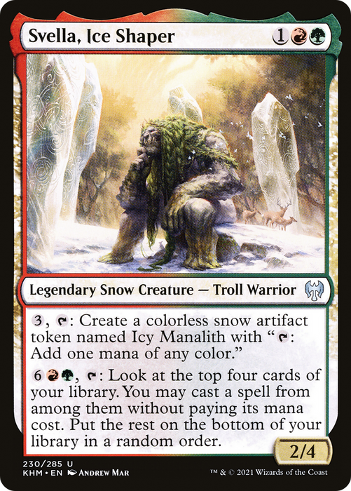 Svella, Ice Shaper (KHM-230) - uncommon: (snow)