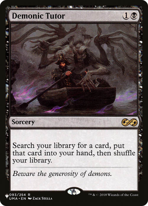 Demonic Tutor (LIST-UMA-93) - rare