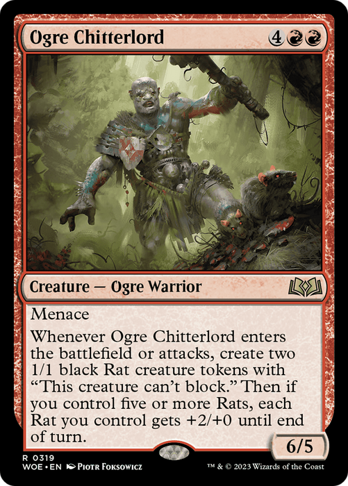 Ogre Chitterlord (WOE-319) - rare - Foil