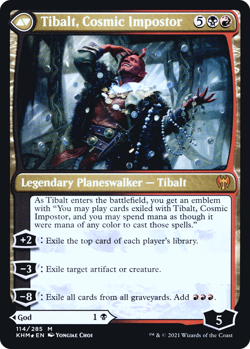 Valki, God of Lies // Tibalt, Cosmic Impostor (PRE-114S) - mythic - Foil