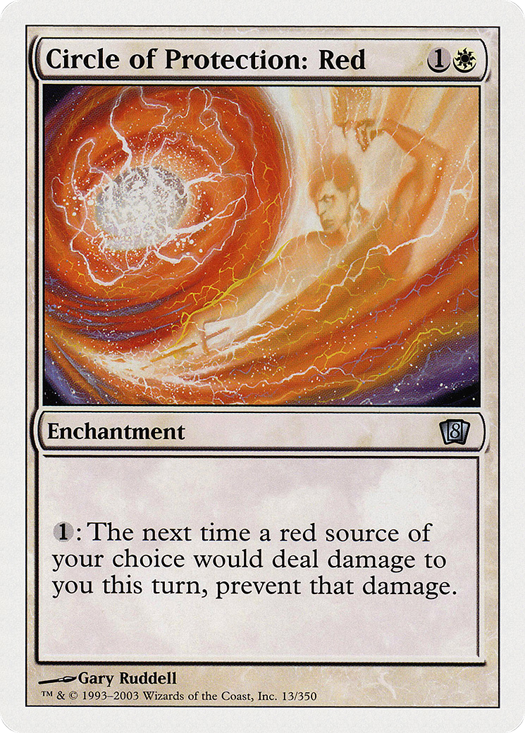Circle of Protection: Red (8ED-013) - uncommon