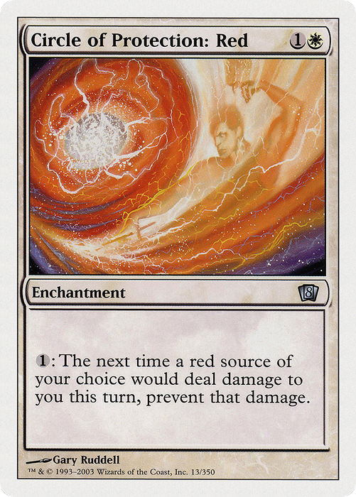 Circle of Protection: Red (8ED-013) - uncommon