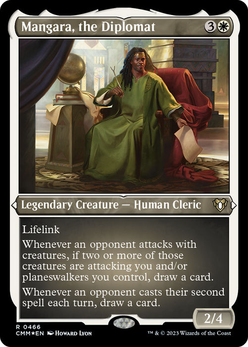 Mangara, the Diplomat (CMM-466) - rare - Etched Foil