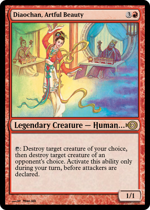 Diaochan, Artful Beauty (PRM-47971) - rare - Foil
