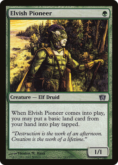 Elvish Pioneer (8ED-243★) - common - Foil