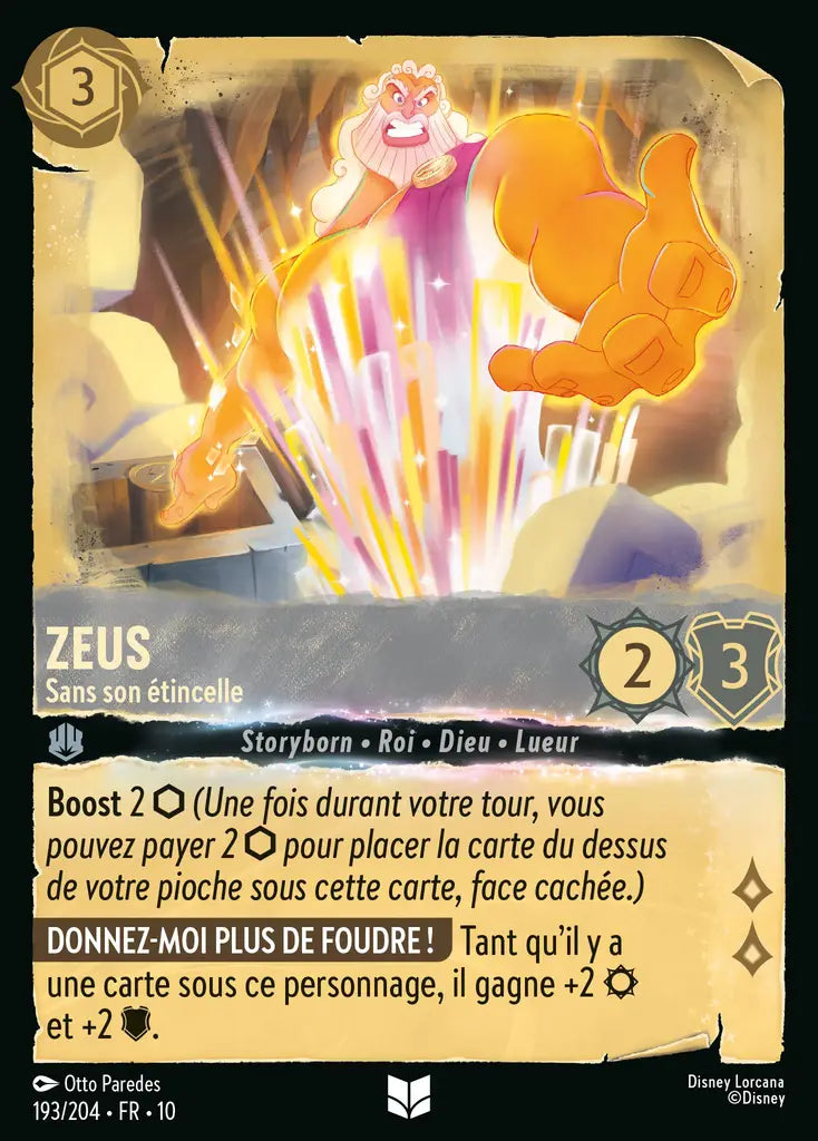 Zeus - Sans son étincelle (193/204) - LDLP - Inhabituelle - Cold Foil