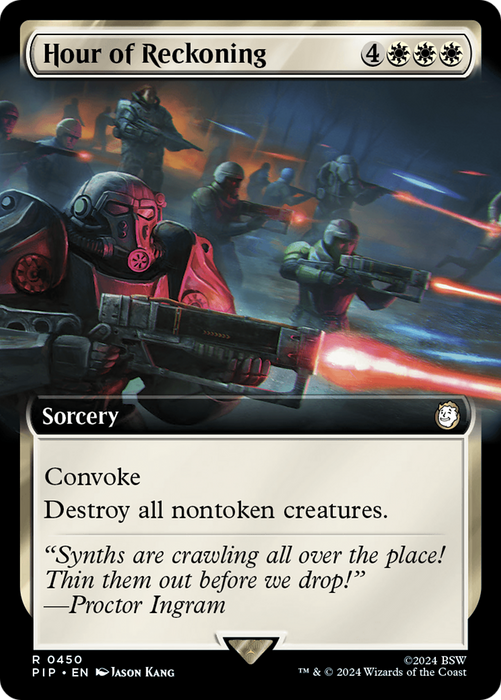 Hour of Reckoning (PIP-450) - rare: (Extended Art) - Foil