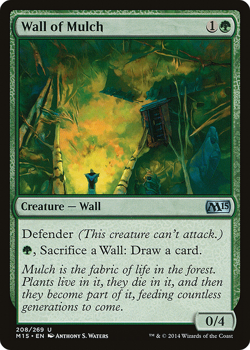 Wall of Mulch (M15-208) - uncommon - Foil