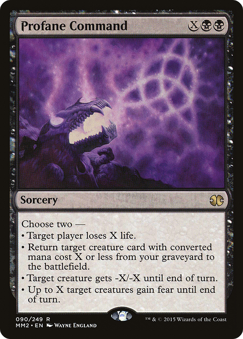 Profane Command (MM2-090) - rare - Foil
