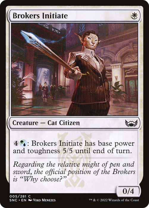 Brokers Initiate (SNC-005) - common - Foil
