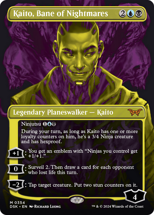 Kaito, Bane of Nightmares (DSK-354) - mythic (Borderless) - Foil