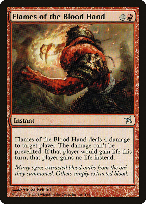Flames of the Blood Hand (BOK-101) - uncommon - Foil