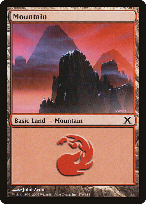 Mountain (10E-376) - common - Foil