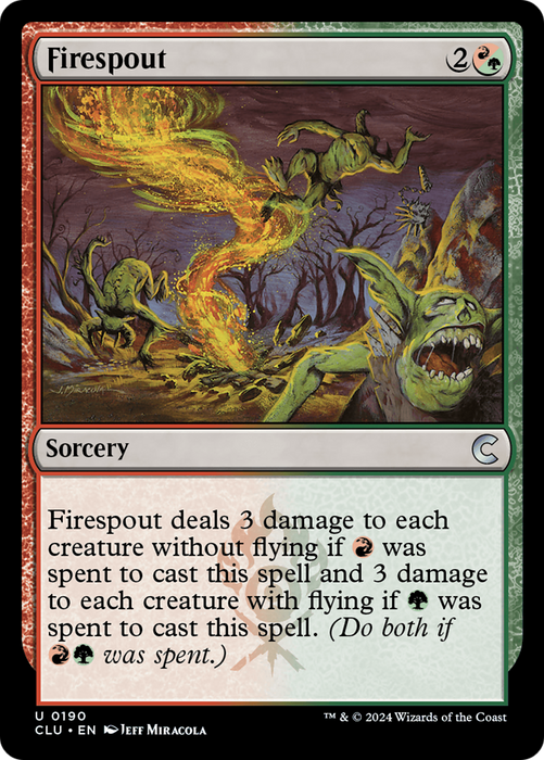 Firespout (CLU-190) - uncommon - Foil