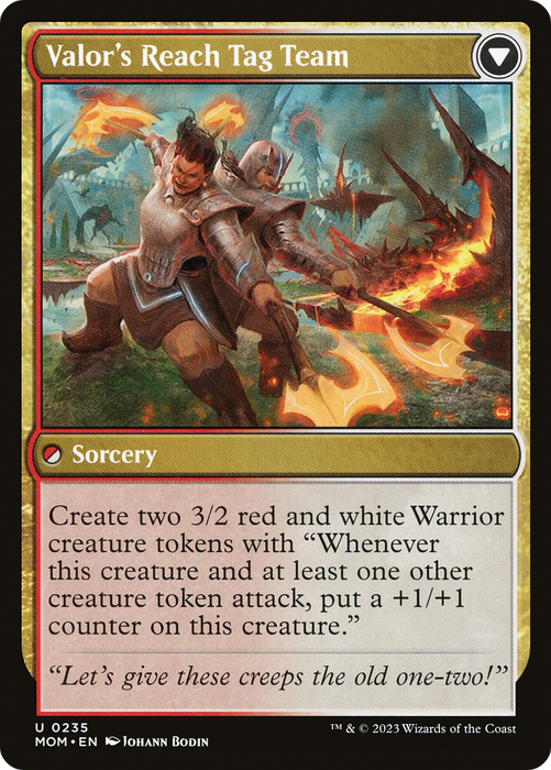 Invasion of Kylem // Valor's Reach Tag Team (MOM-235) - uncommon - Foil