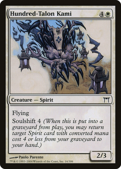 Hundred-Talon Kami (CHK-016) - common - Foil