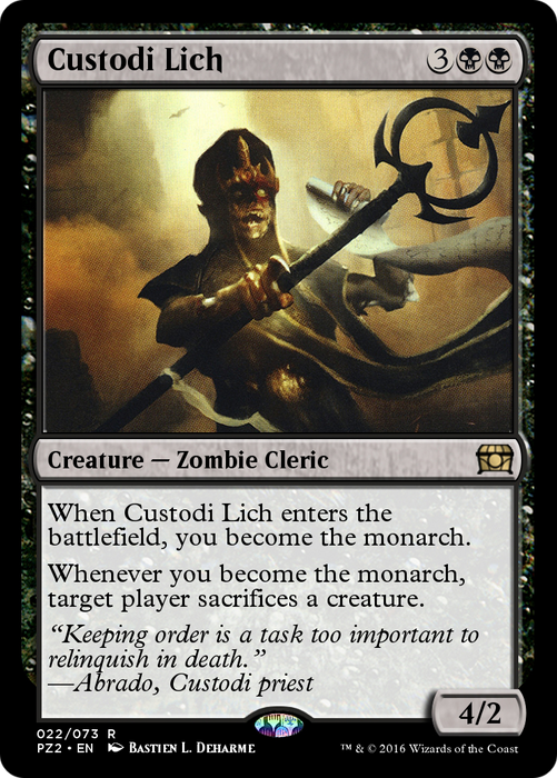 Custodi Lich (PZ2-022) - rare - Foil