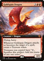 Goldspan Dragon (KHM-358) - mythic: (Extended Art)