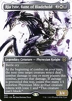 Ria Ivor, Bane of Bladehold (ONE-323) - rare: (Showcase) (Borderless) - Foil