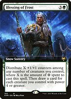 Blessing of Frost (KHM-362) - rare: (Extended Art, snow)
