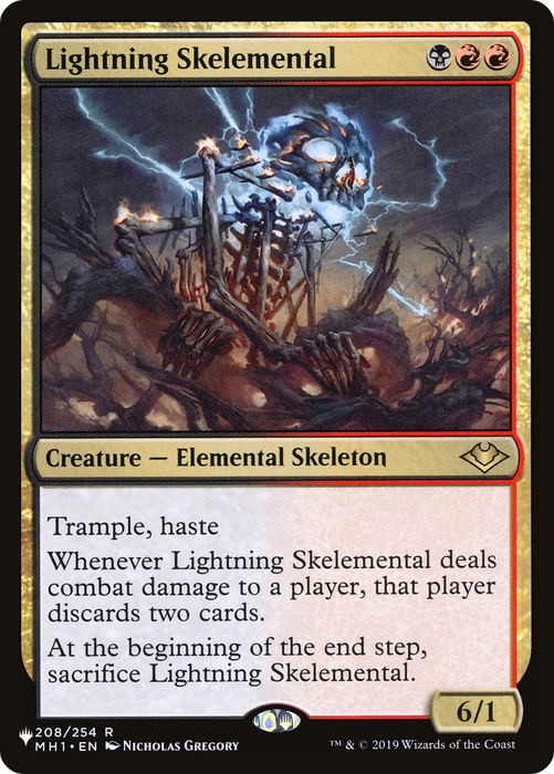 Lightning Skelemental (LIST-MH1-208) - rare