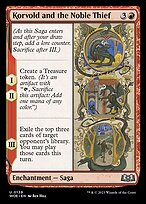 Korvold and the Noble Thief (WOE-139) - uncommon