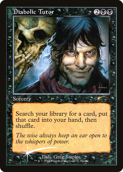 Diabolic Tutor (WPN-013) - rare - Foil