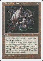 Black Mana Battery (4ED-298) - rare
