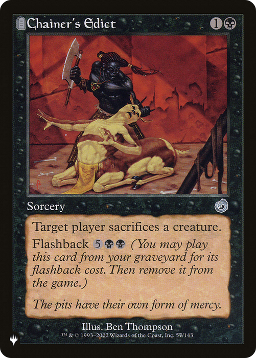 Chainer's Edict (LIST-TOR-57) - uncommon: (tombstone)