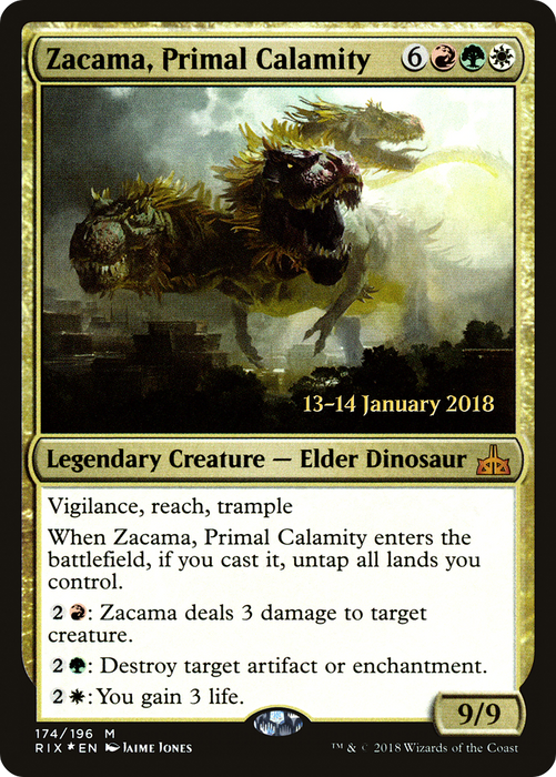 Zacama, Primal Calamity (PRE-174S) - mythic - Foil