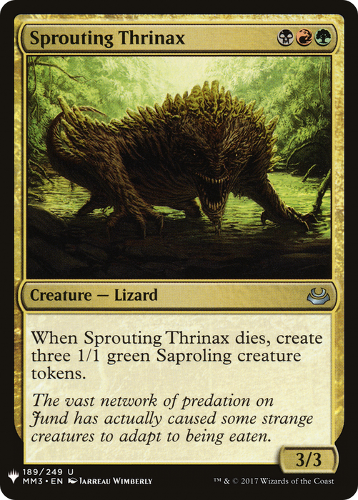 Sprouting Thrinax (LIST-MM3-189) - uncommon