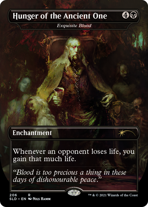 Exquisite Blood (SLD-206) - rare / Hunger of the Ancient One (Borderless) - Foil