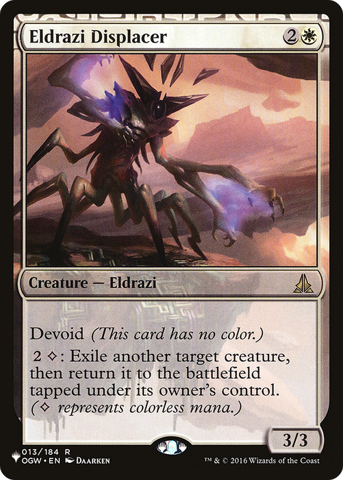 Eldrazi Displacer (LIST-OGW-13) - rare: (devoid)