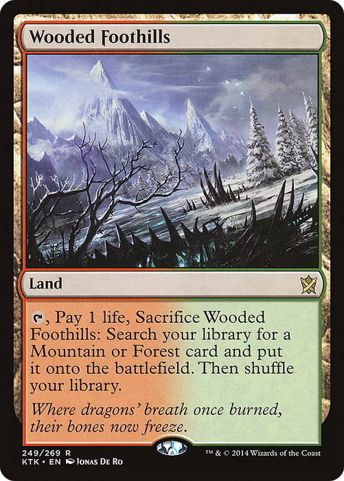 Wooded Foothills (KTK-249) - rare - Foil