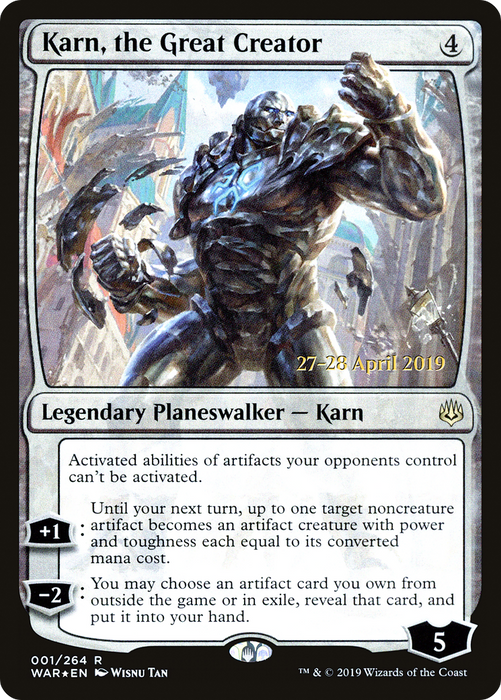 Karn, the Great Creator (PRE-01S) - rare - Foil