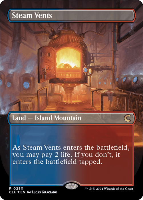 Steam Vents (CLU-280) - rare (Borderless) - Foil